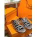 Hermes Thalassa Sandals In Silver Metallic Calfskin