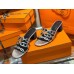 Hermes Tandem Sandals In Silver Metallic Calfskin