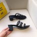 Hermes Tandem Sandals In Black Lambskin