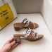 Hermes Tandem Sandals In Multicolour Lambskin