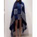 Hermes Marine Avalon Bayadere Throw Blanket