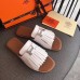 Hermes Auteuil Sandals In White Calfskin
