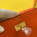Hermes Kelly Classique To Go Wallet In Orange Epsom Calfskin