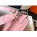 Hermes Evelyne III TPM Bag In Pink Clemence Leather