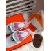 Hermes Oz Mules In White Calfskin