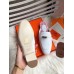 Hermes Oz Mules In White Calfskin
