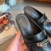 Hermes Blossom Mules 60mm In Black Goatskin
