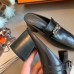 Hermes Blossom Mules 60mm In Black Goatskin