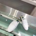 Hermes Catena Mules In White Calfskin