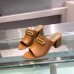 Hermes Camilla Mules 60MM In Brown Calfskin