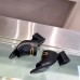 Hermes Camilla Mules 60MM In Black Calfskin