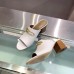 Hermes Camilla Mules 60MM In White Calfskin
