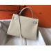 Hermes Kelly 32cm Bag In Beton Clemence Leather GHW