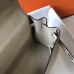Hermes Kelly 32cm Bag In Beton Clemence Leather GHW