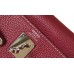 Hermes Kelly 32cm Bag In Bordeaux Clemence Leather PHW