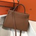 Hermes Kelly 32cm Bag In Gold Clemence Leather PHW