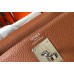 Hermes Kelly 32cm Bag In Gold Clemence Leather PHW