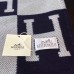 Hermes Dark Blue Avalon Throw Blanket