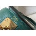 Hermes Kelly 32cm Bag In Malachite Clemence Leather GHW
