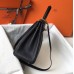 Hermes Kelly 32cm Bag In Black Clemence Leather GHW