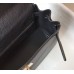 Hermes Kelly 32cm Bag In Black Clemence Leather GHW