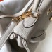 Hermes Kelly 32cm Bag In Pearl Grey Clemence Leather GHW