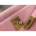Hermes Kelly 32cm Bag In Pink Clemence Leather GHW