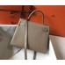 Hermes Kelly 32cm Bag In Gris Tourterelle Clemence Leather GHW