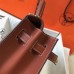 Hermes Kelly 32cm Bag In Toile Canvas With Barenia Leather