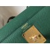 Hermes Kelly 32cm Bag In Vert Vertigo Epsom Leather GHW