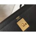 Hermes Kelly 32cm Bag In Black Epsom Leather GHW