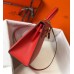 Hermes Kelly 32cm Bag In Red Epsom Leather GHW