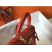 Hermes Kelly 32cm Bag In Red Epsom Leather GHW