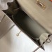 Hermes Kelly 32cm Bag In Gris Tourterelle Epsom Leather GHW
