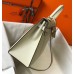 Hermes Kelly 32cm Bag In White Epsom Leather GHW