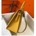 Hermes Kelly 32cm Bag In Yellow Epsom Leather GHW