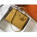 Hermes Kelly 32cm Bag In Yellow Epsom Leather GHW