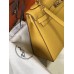 Hermes Kelly 32cm Bag In Yellow Epsom Leather GHW