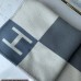 Hermes Ecru Gris Avalon Vibration Throw Blanket
