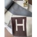 Hermes Ecru Gris Avalon Vibration Throw Blanket