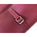 Hermes Halzan 31cm Bag In Bordeaux Clemence Leather