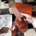 Hermes Oran Sandals In Orange Shiny Niloticus Crocodile