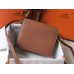 Hermes Mini Sac Roulis 18cm Bag In Brown Evercolor Calfskin