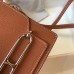 Hermes Mini Sac Roulis 18cm Bag In Brown Evercolor Calfskin