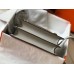 Hermes Mini Sac Roulis 18cm Bag In Pearl Grey Evercolor Calfskin
