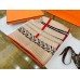 Hermes Grey/Orange Panoplie Equestre Eyeliner Shawl 140
