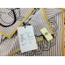 Hermes Grey/Yellow Panoplie Equestre Eyeliner Shawl 140