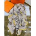Hermes Grey/Yellow Panoplie Equestre Eyeliner Shawl 140
