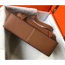 Hermes Steve 35 Messenger Bag In Brown Clemence Calfskin