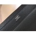Hermes Steve 35 Messenger Bag In Black Clemence Calfskin